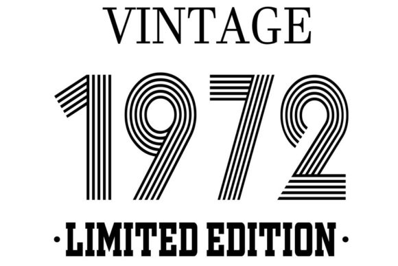 Download Vintage Since 1972 Svg, Birthday Svg, 50 - 1972 Collection